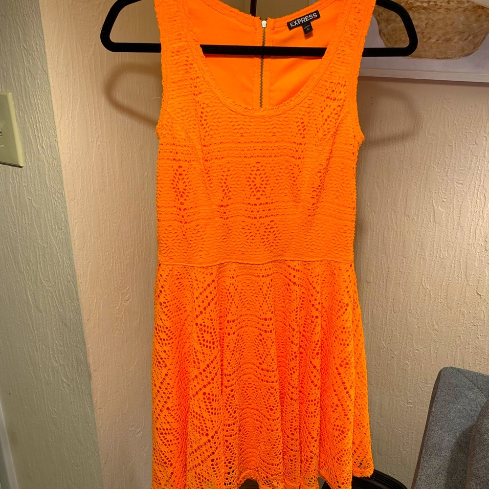 Women’s bright orange express dress
